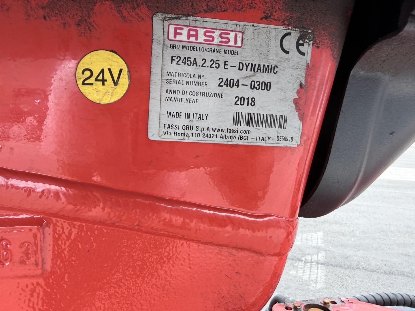 Fassi F245A.2.25 E-Dynamic Fjernbetjening