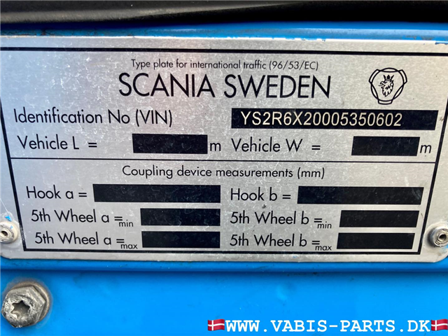 Scania R520 Euro6 Boggie med 3 strengs hydraulik