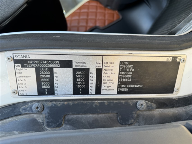 Scania P360 EURO 6 6x4 Hvidtved Larsen FlexLine 312