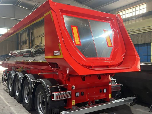 Danson Danson 4-akslet Isoleret Asfalt trailer m/ Hardox kasse
