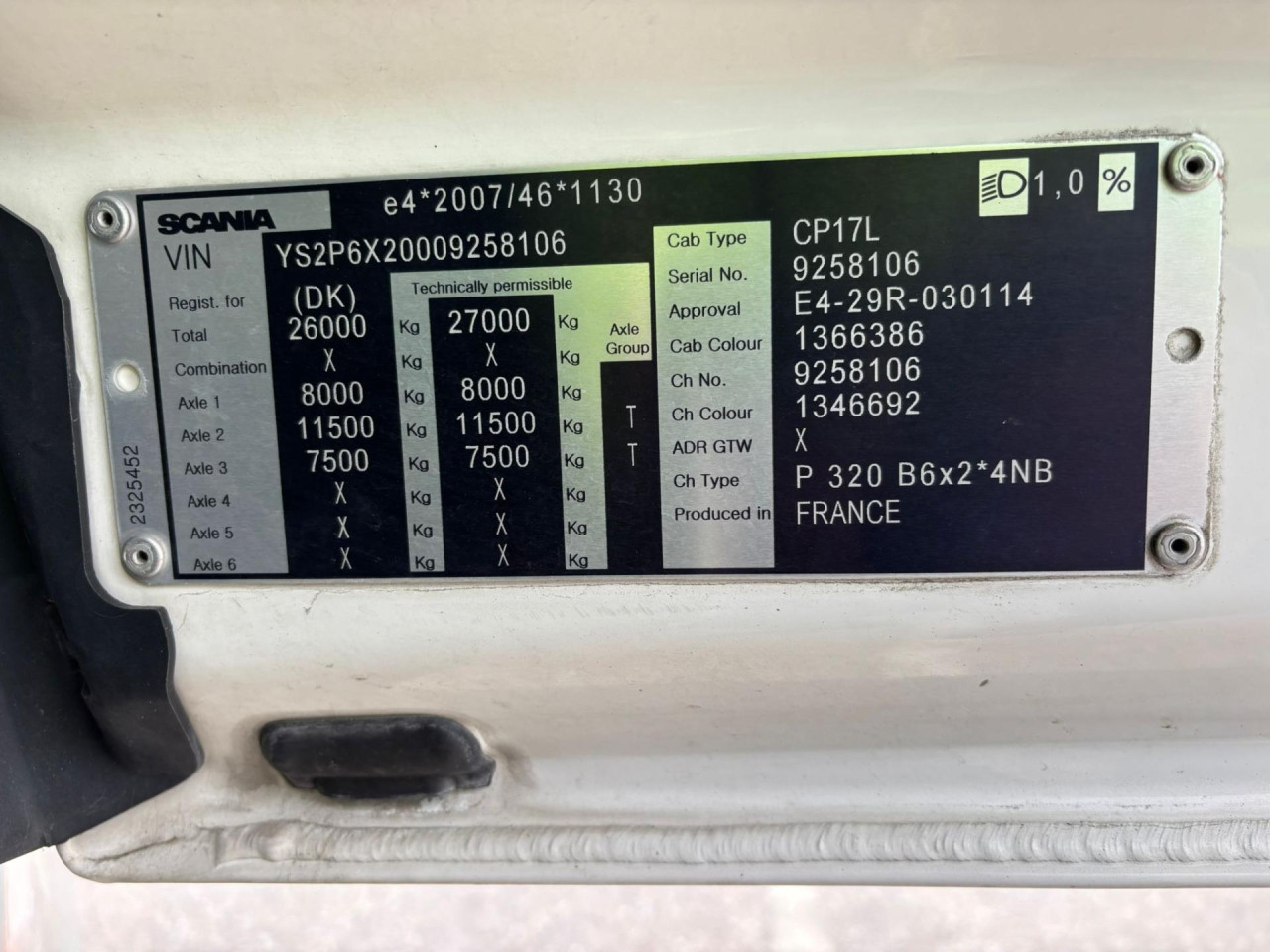 Scania P 320 B6x2*4NB Carrier Iceland Twincool Cherau pie