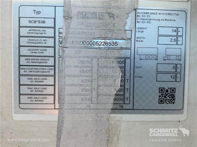 Schmitz Semi Reefer Meat hanging system