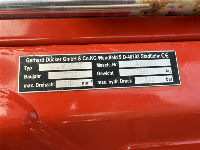 Unimog U427 4x4 Tip / Dücker Fräse BRS 15