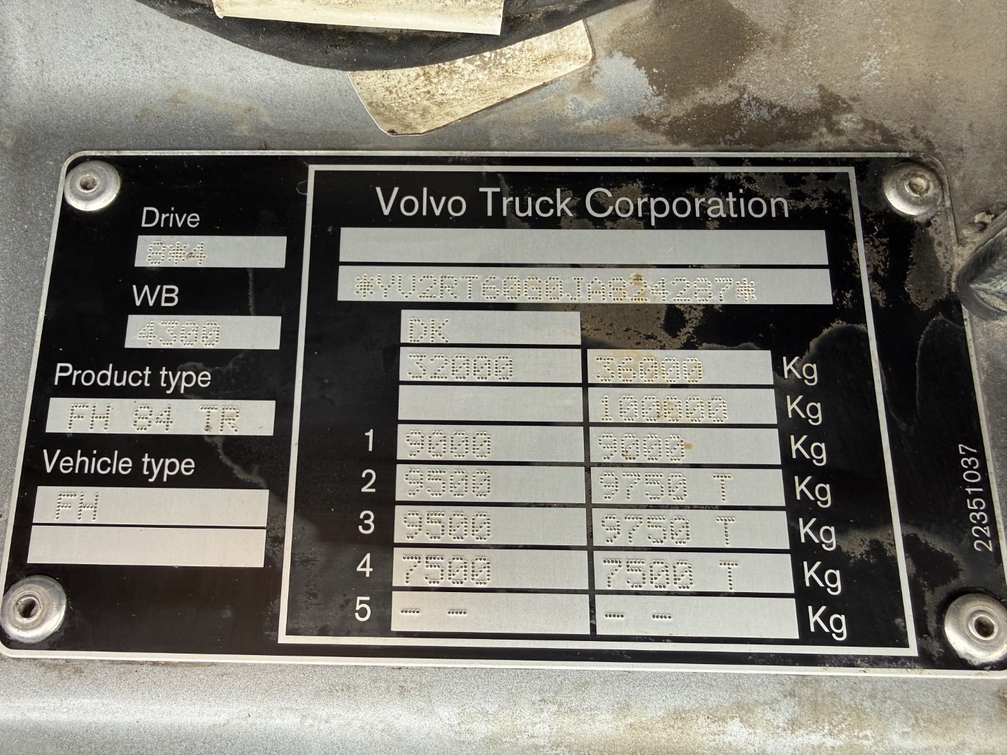 Volvo FH540 8x4*4 HMF 2620K5 RC Hejs / Kran Euro 6
