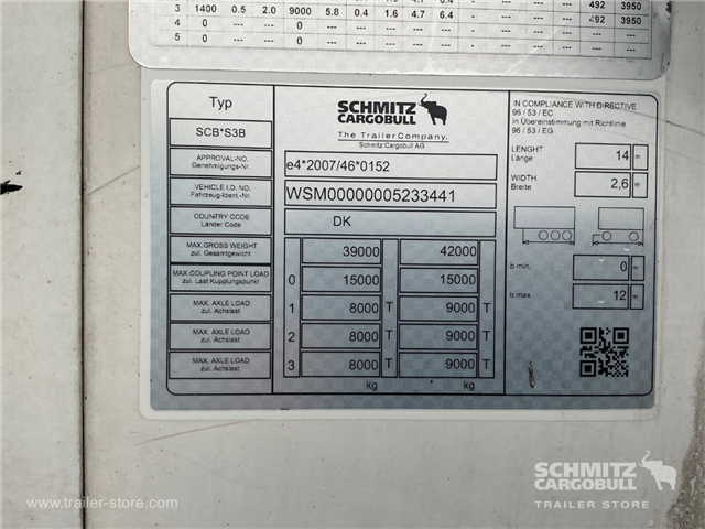 Schmitz Semi Reefer Meat hanging system