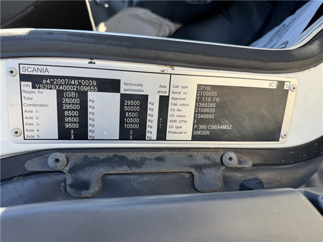 Scania P360 6x4 Hvidtved Larsen Flexline 312 Euro 6