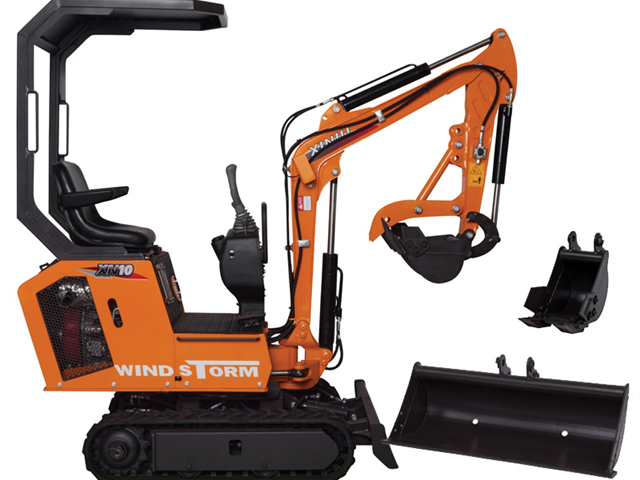 Rihno Minigraver - 850 kg - 3 skovle