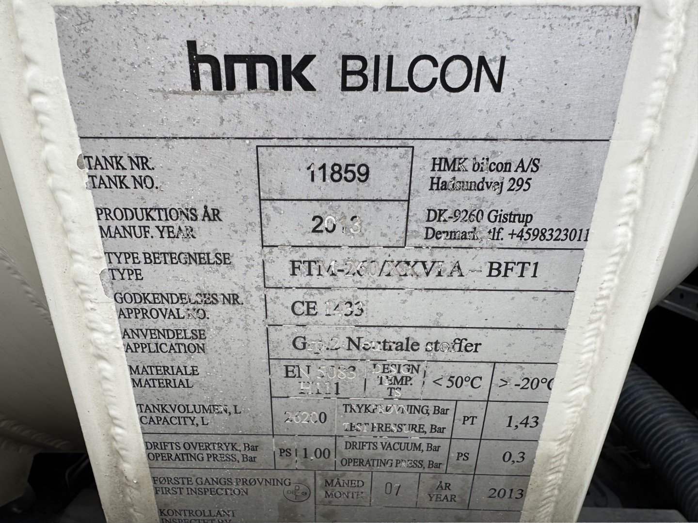 Scania R500 NGS CR20H 6x2 26 m3 Silo + HMK Bilcon Siloanhænger