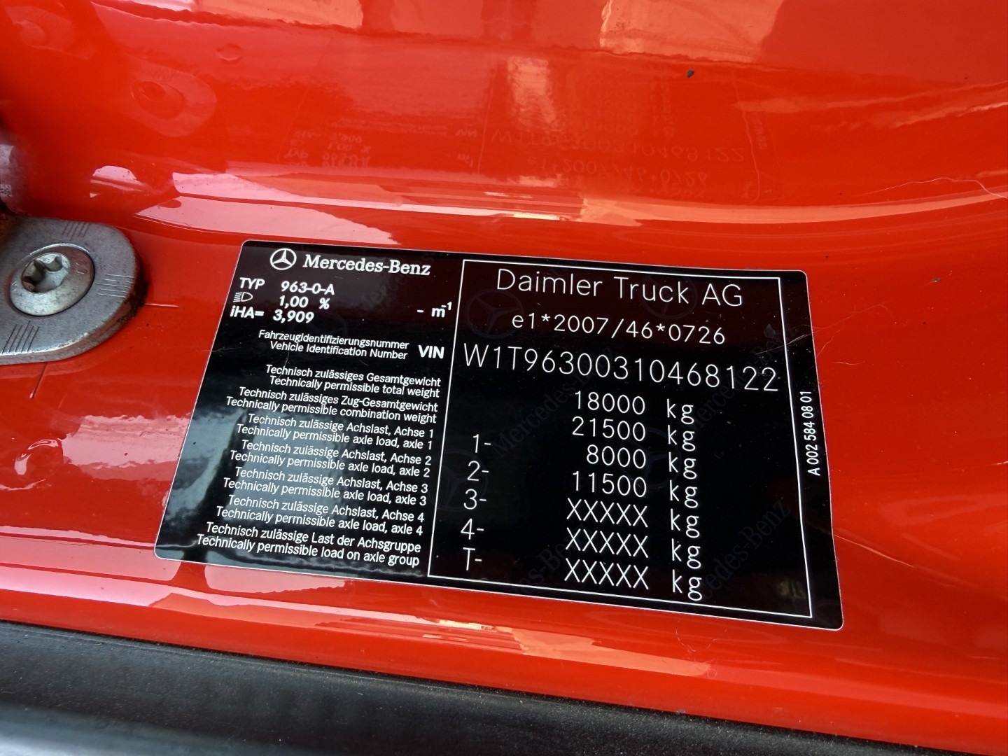 Mercedes Actros 1832 4x2 Fuld sideåbning 8,0 m. Alukasse