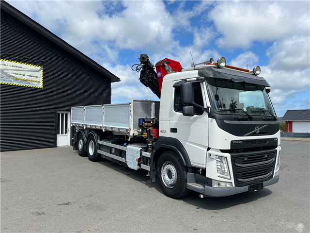 Volvo FM420 6X2*4 HMF 1720 Kran og HMF tippelad