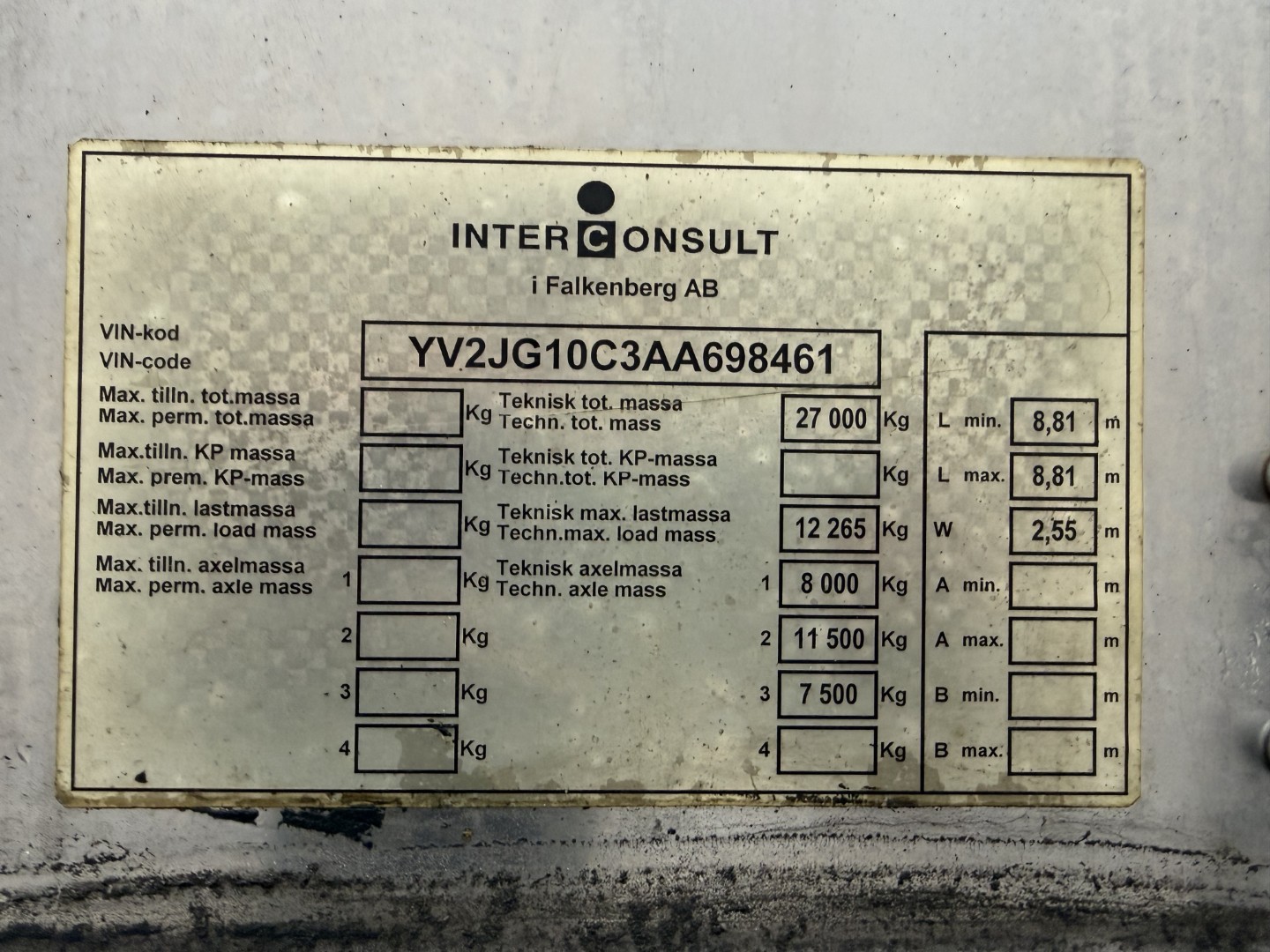 Volvo FM420 6x2*4 Interconsult 12.700 l. Rustfri Euro 5