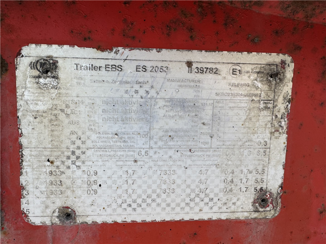 Kel-Berg 3 akslet asfalt tipkærre