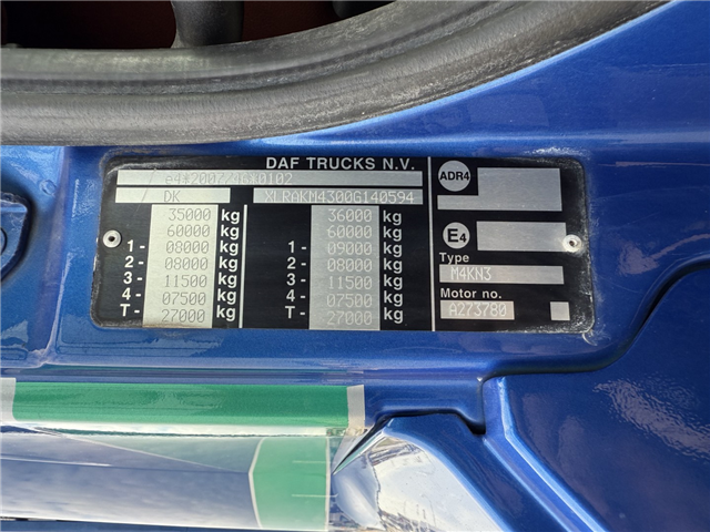 DAF CF 510 8x2*6 Fast Lad / Kran Palfinger PK 19.001 SLD