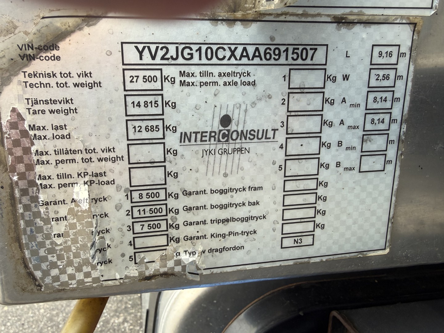 Volvo FM420 6x2*4 EEV Interconsult 12.700 l. Rustfri