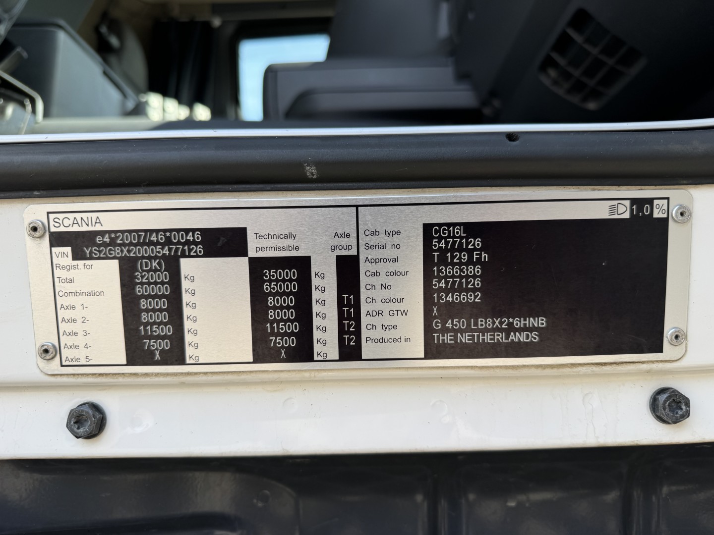 Scania G450 8x2*6 Euro 6 HMF 2620 K5