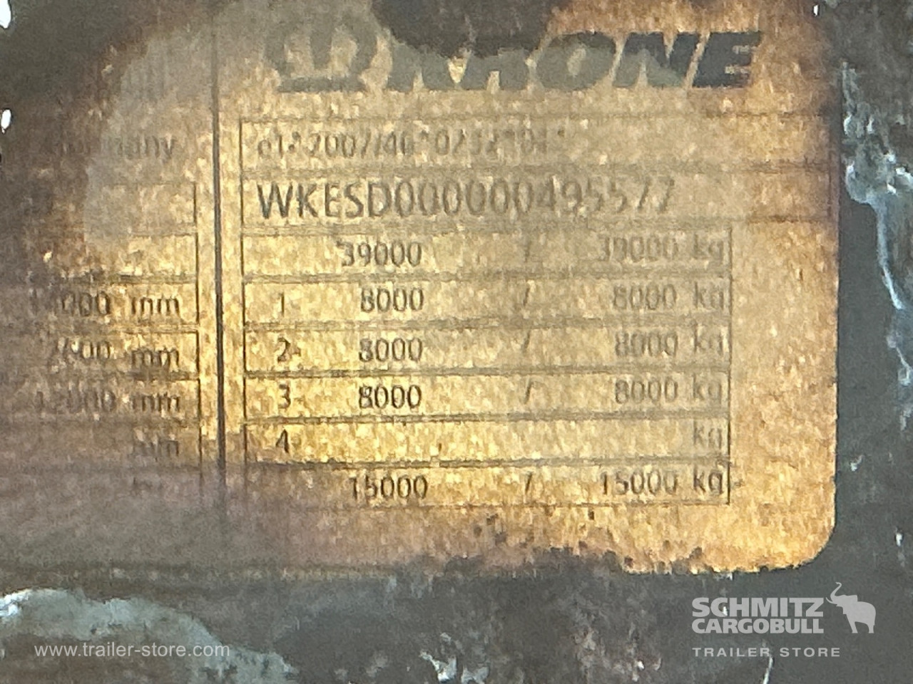 Krone Auflieger Trockenfrachtkoffer Lift