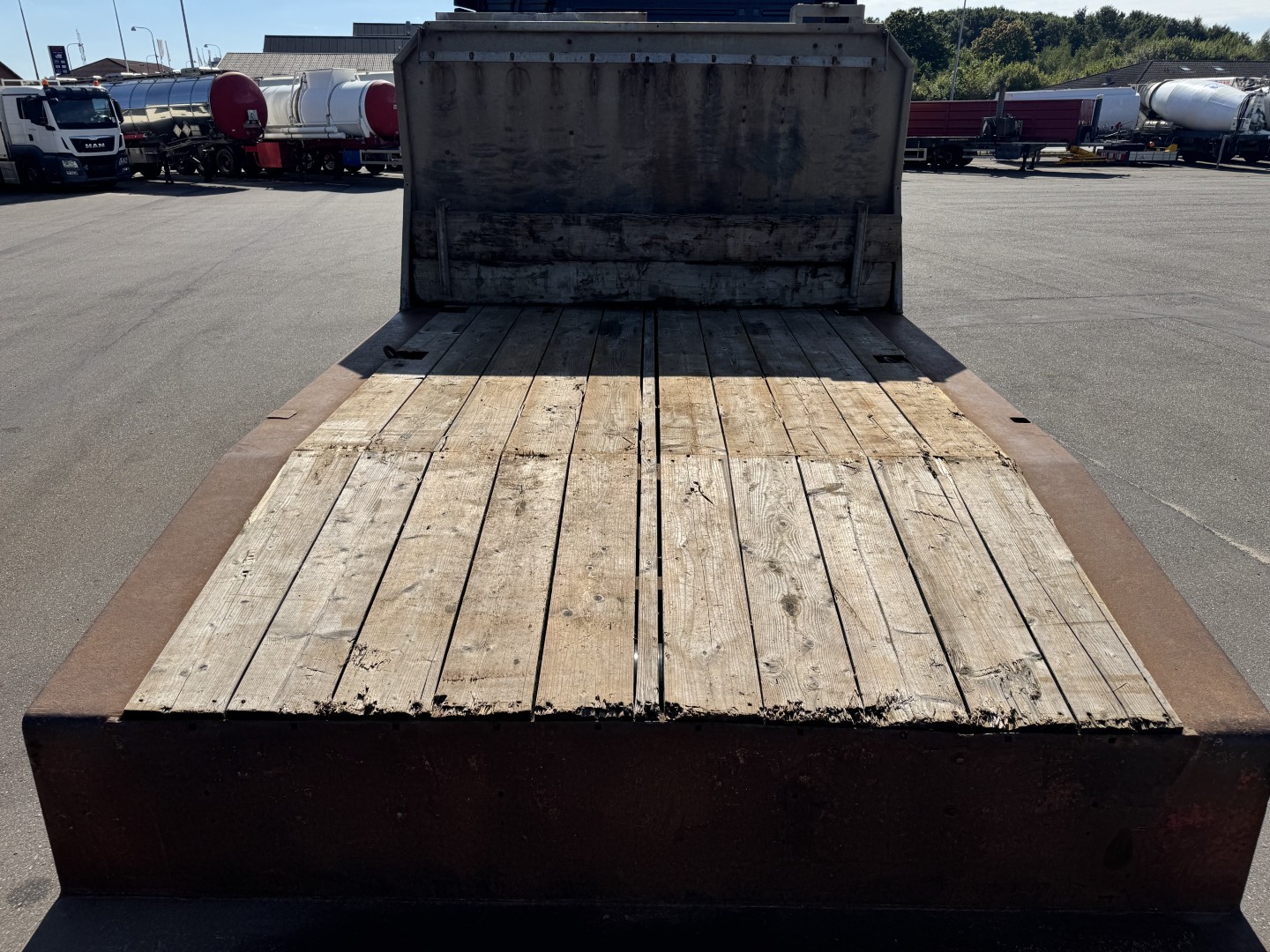 Kel-Berg / Faymonville 4 akslet Udtræks Maskintrailer