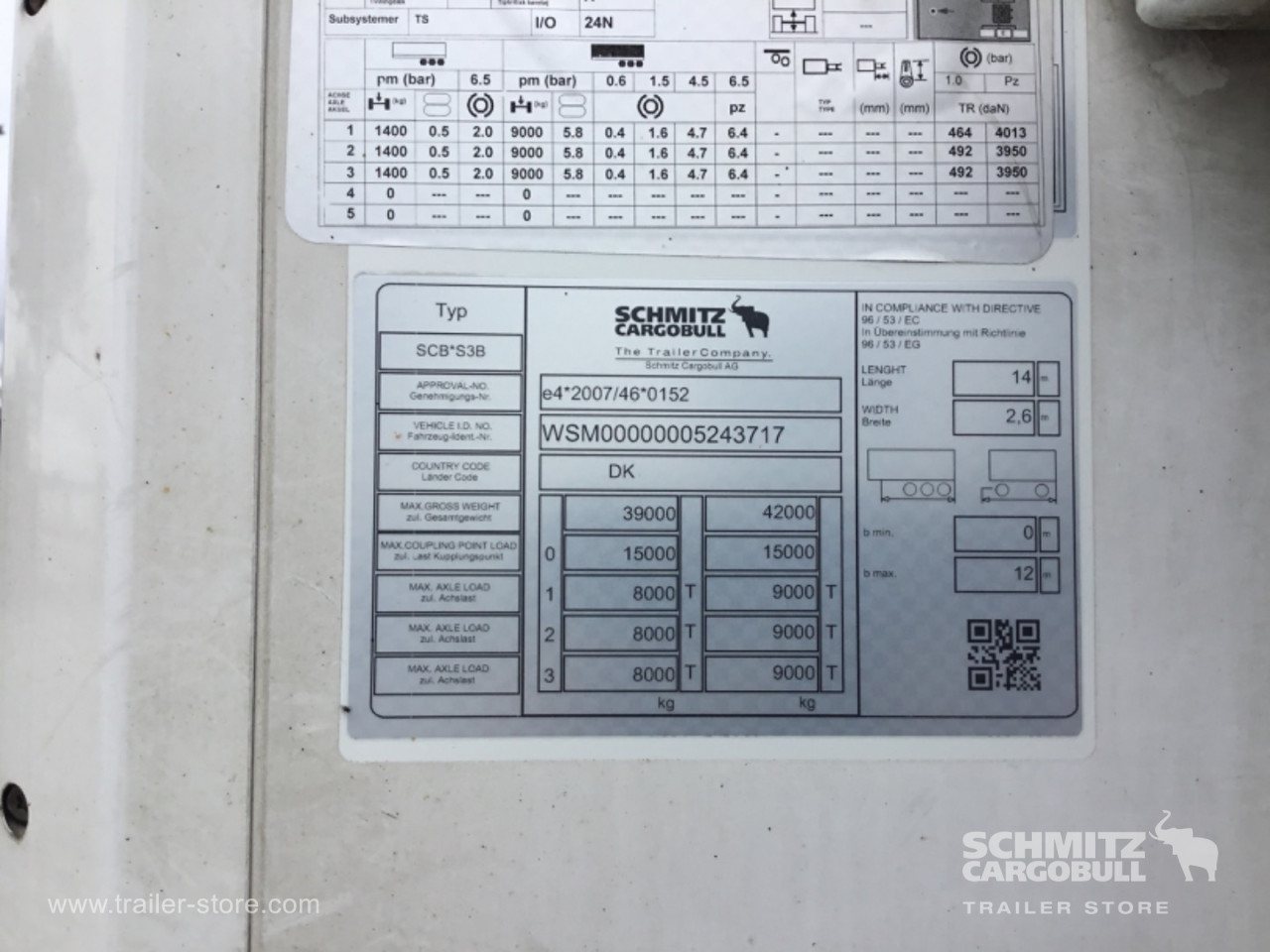 Schmitz Semi Reefer Meat hanging system