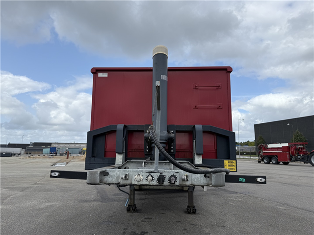 Leci 3 akslet Galvaniseret Tip Chassis med 9,4 m Hardox Kasse