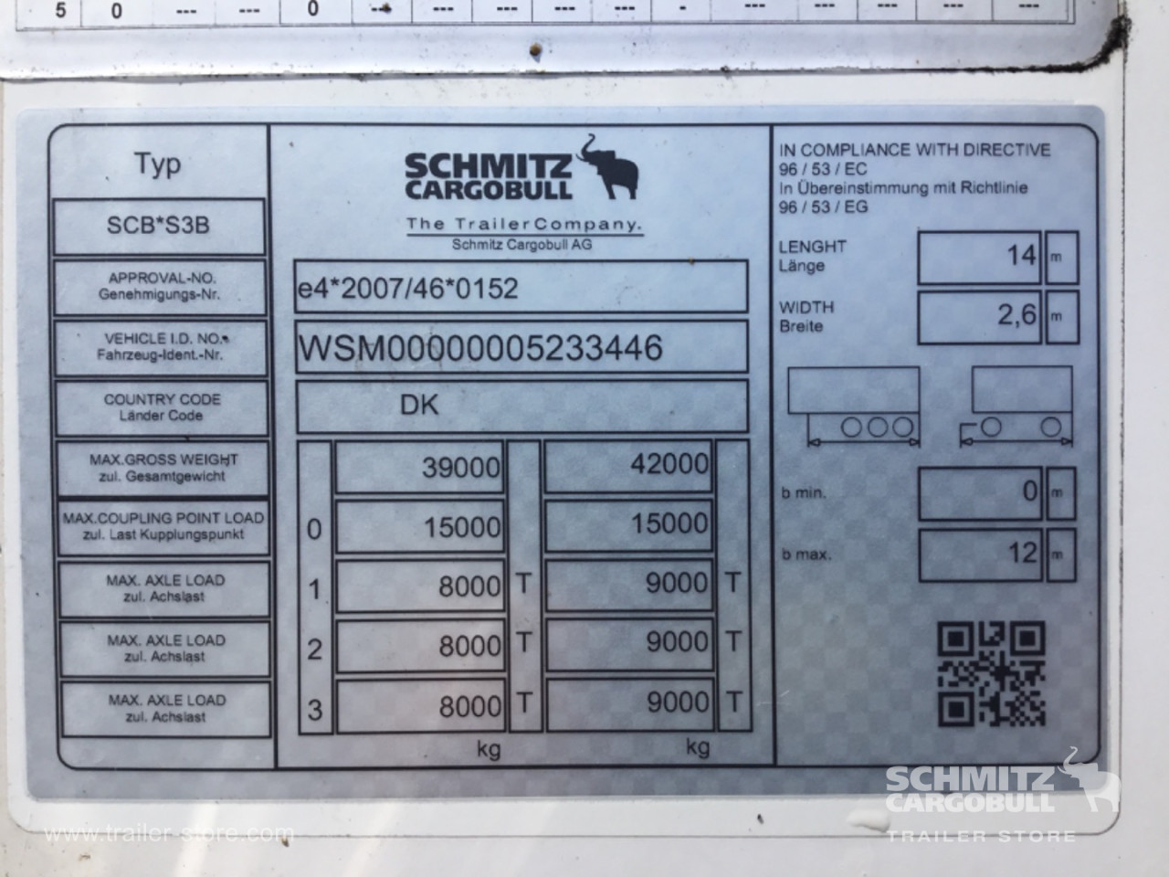 Schmitz Semi Reefer Meat hanging system