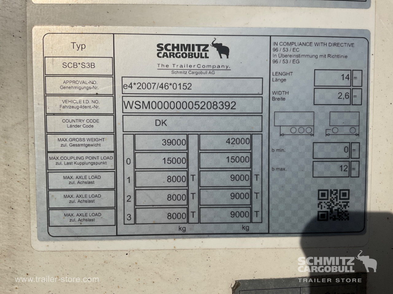 Schmitz Semi Reefer Standard Dobbeltdækk