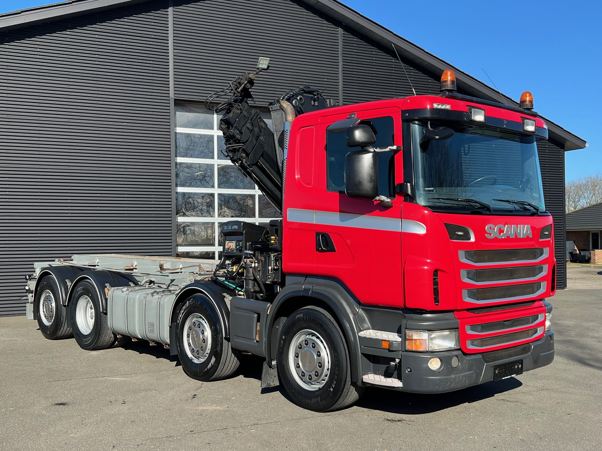 Scania G480 Hiab XS 166-4 + Sawo hejs