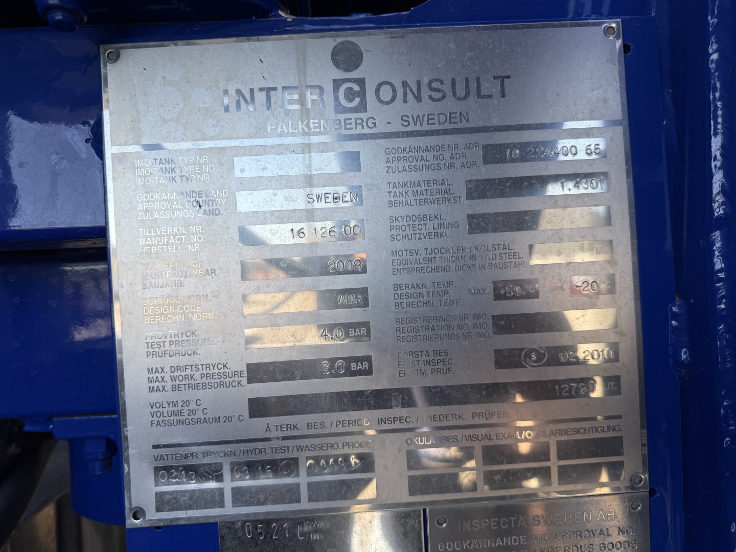 Volvo FM420 EEV 6x2*4 Interconsult 12.700 l. Rustfri