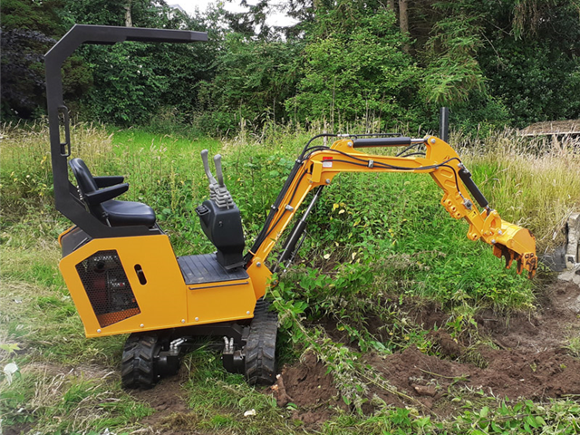 Rihno Minigraver - 850 kg - 3 skovle