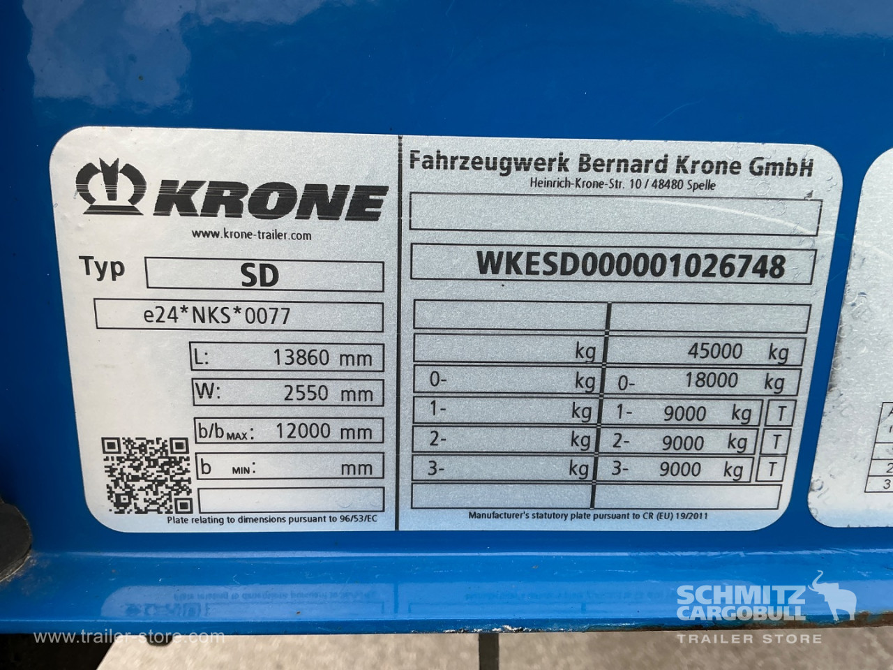 Krone Semi Curtainsider Standard