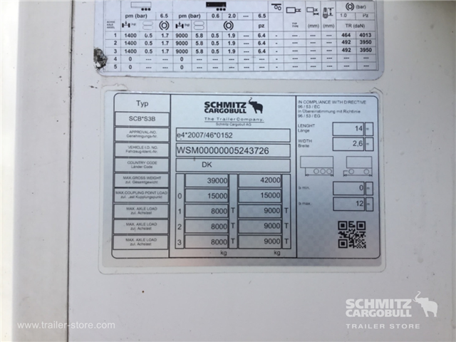 Schmitz Semi Reefer Meat hanging system