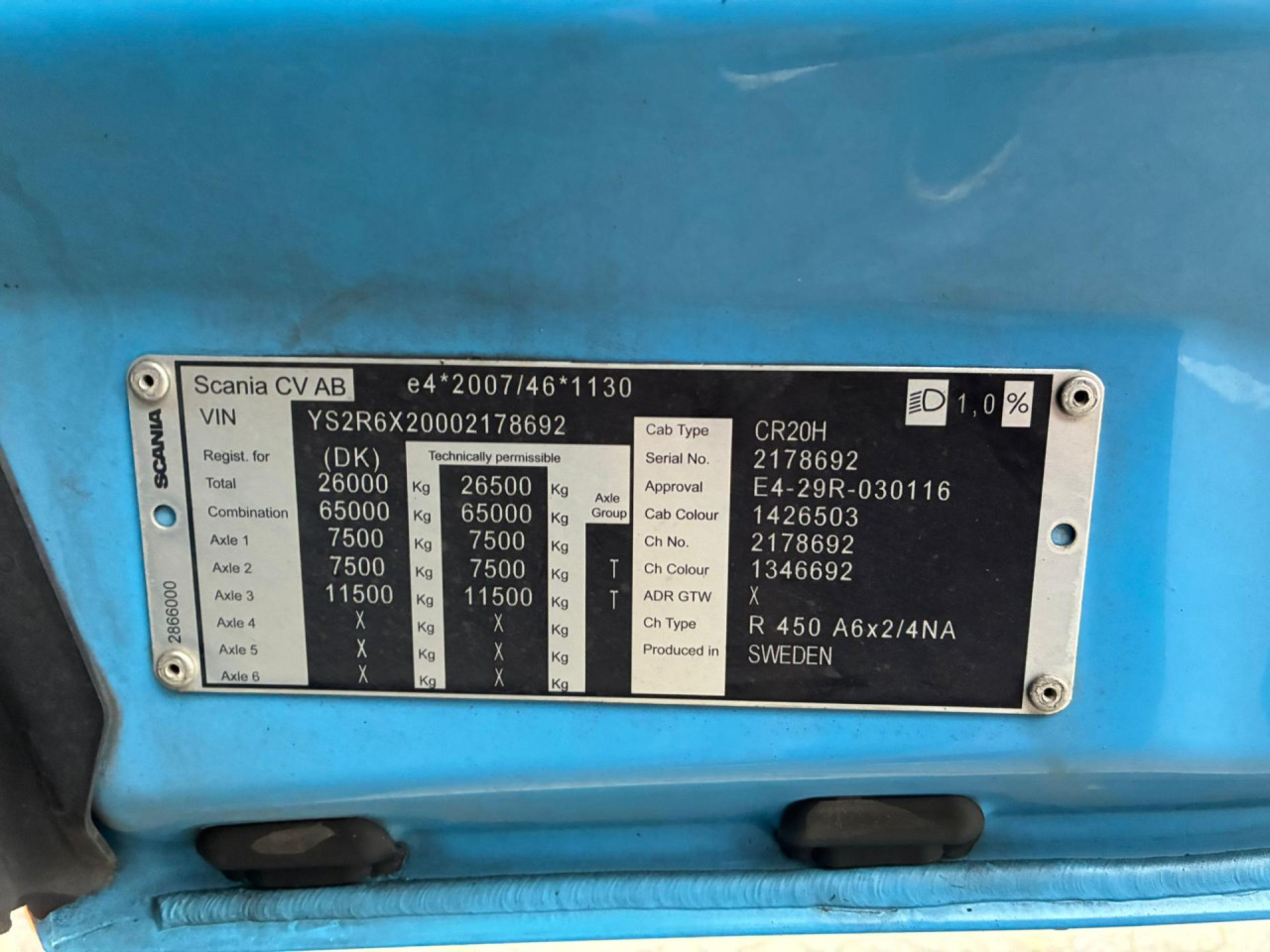 Scania R 450 A6x2/4NA