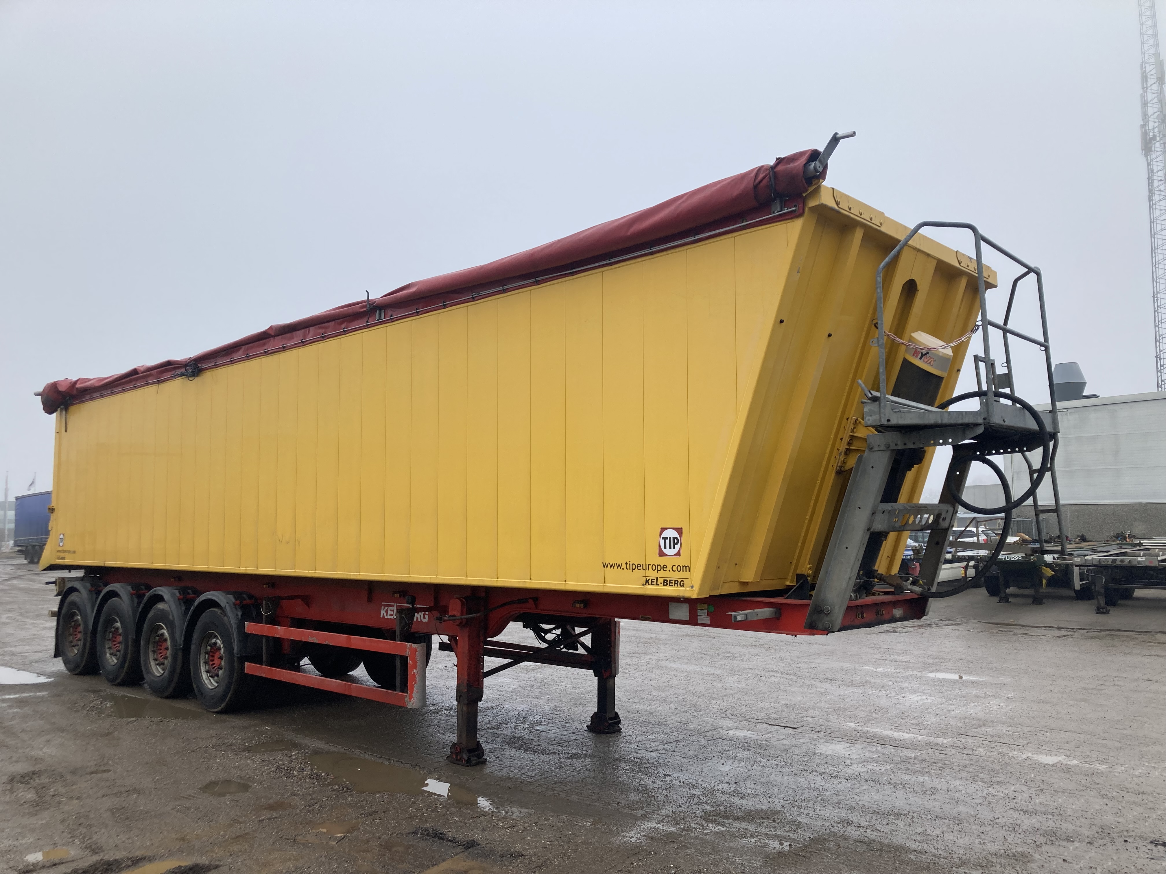 Kelberg 4-akslet tipsættevogn , type T360K