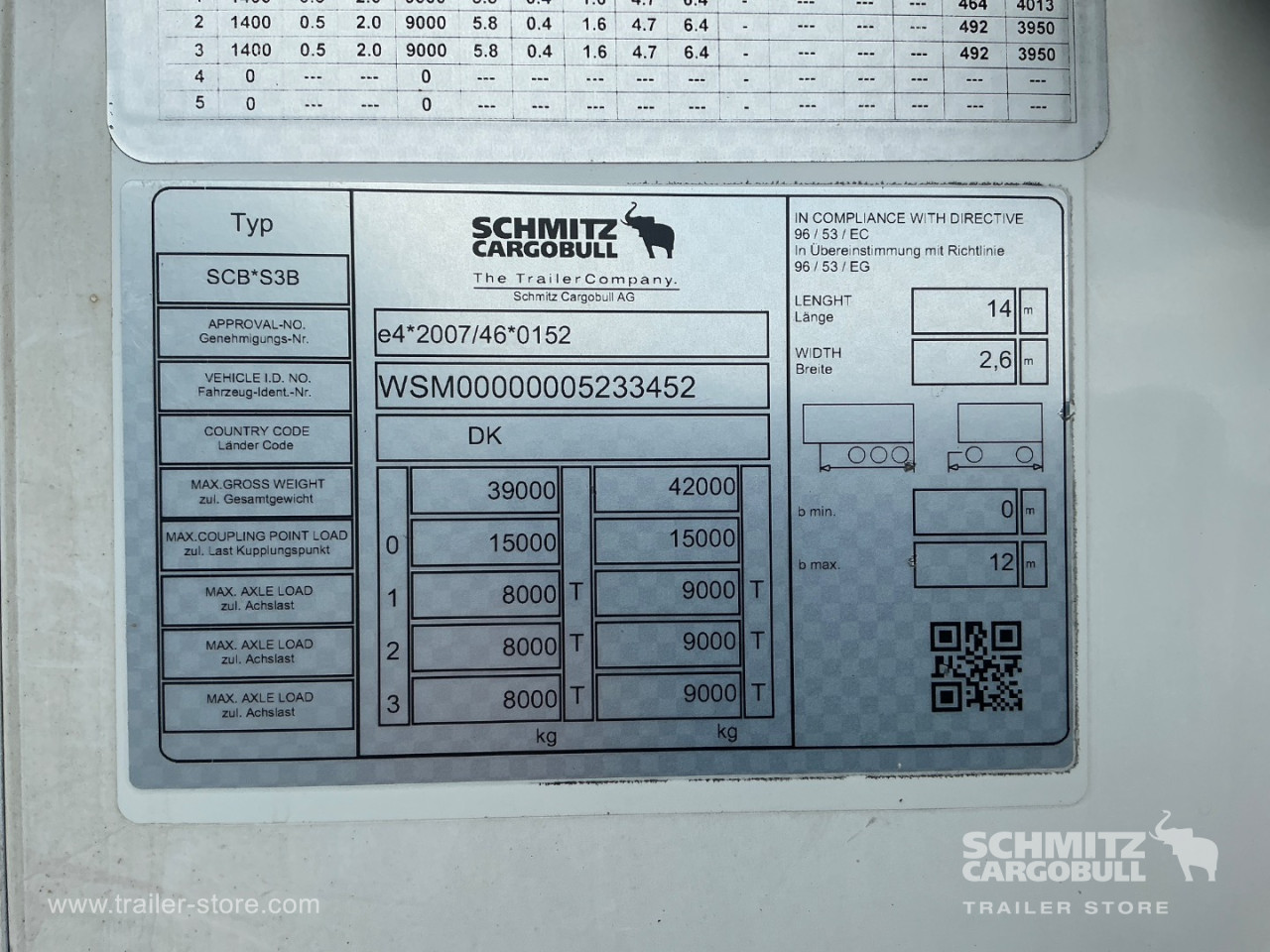 Schmitz Semi Reefer Meat hanging system
