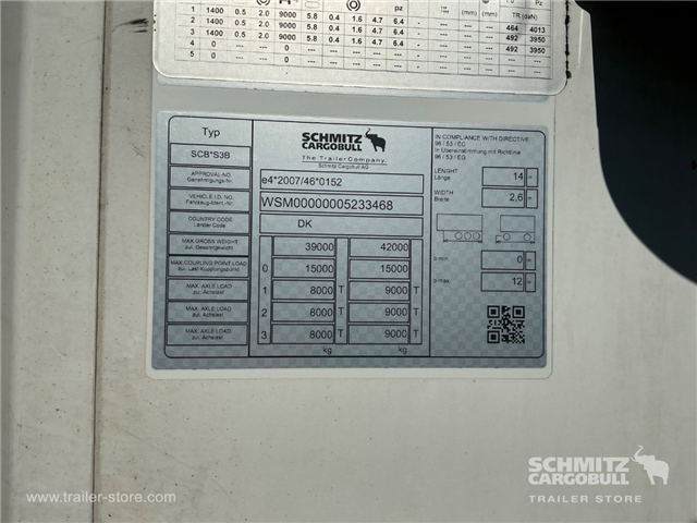 Schmitz Semi Reefer Meat hanging system