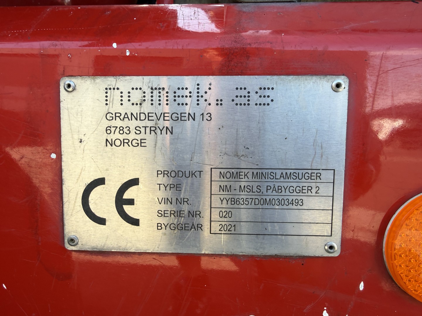 Diverse Tysse Nomek Minislamsuger / 1500 L Rustfri tank Trailer